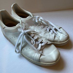 Adidas Stan Smith men's shoes size 11.5 low white all white